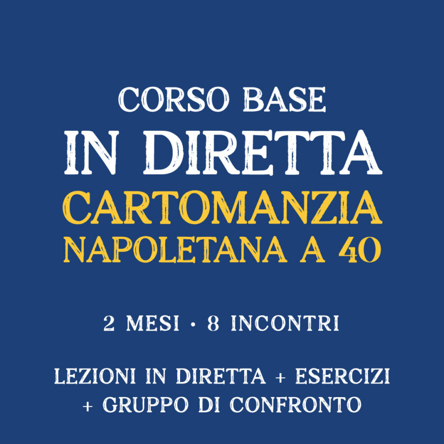 Corso BASE in diretta di Cartomanzia Napoletana a 40 con Elina Sebeto - Settembre 2026