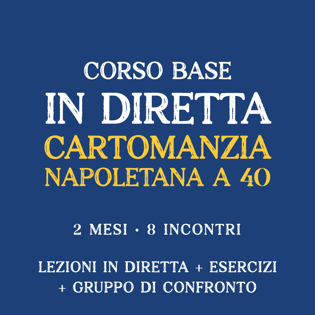 Corso in diretta Cartomanzia Napoletana a 40 di Elina Sebeto - Settembre 2026